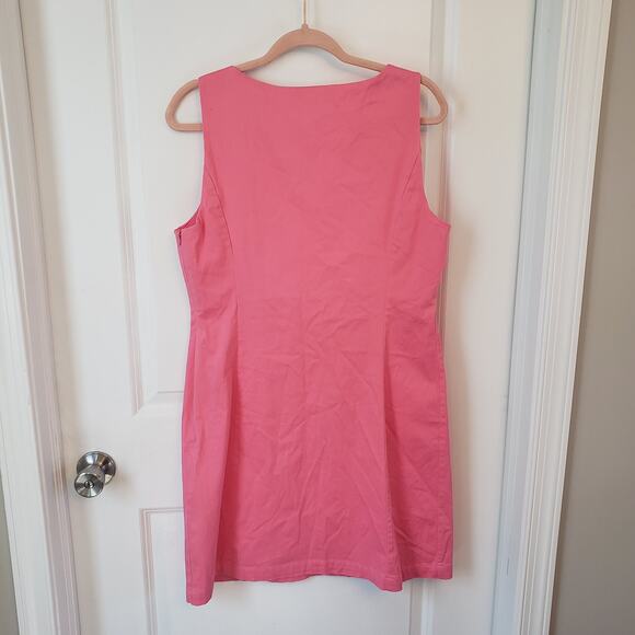 Haley & The Hound Women's Pink Sleeveless V Neck Dress Size 12 - Picture 5 of 5